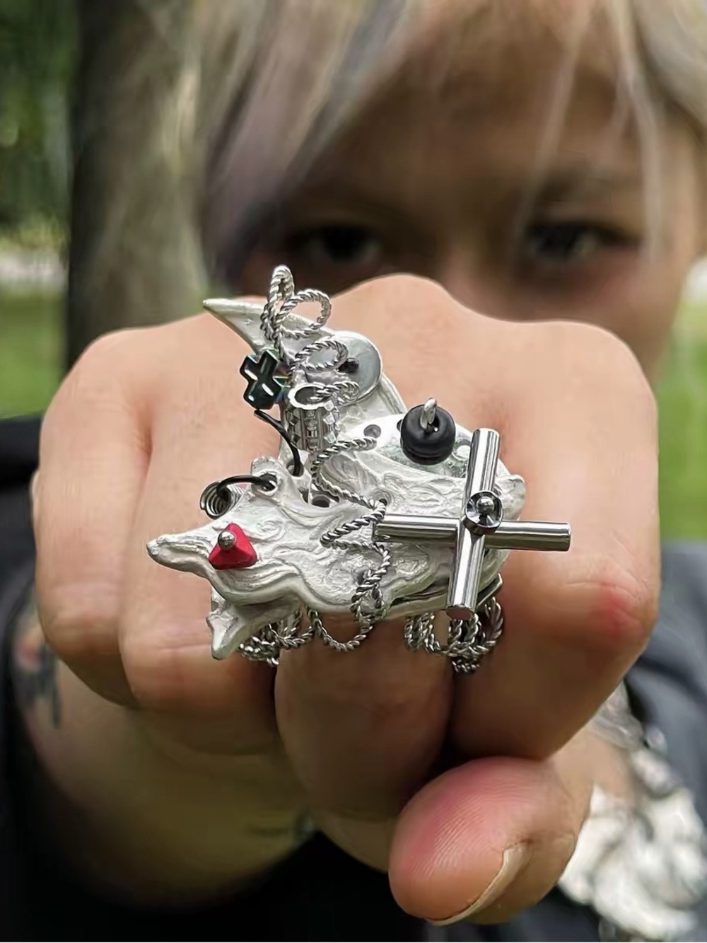 Videmus Omnia Collaboration Designer Capsule Industrial Cyber Armor Ring